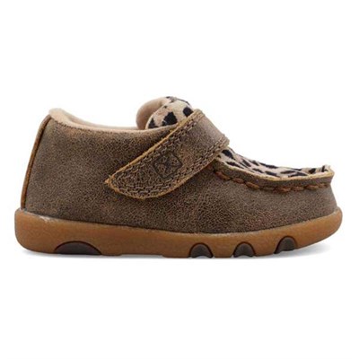 Twisted X Infant's Driving Moc- Bomber and Leopard, 5M