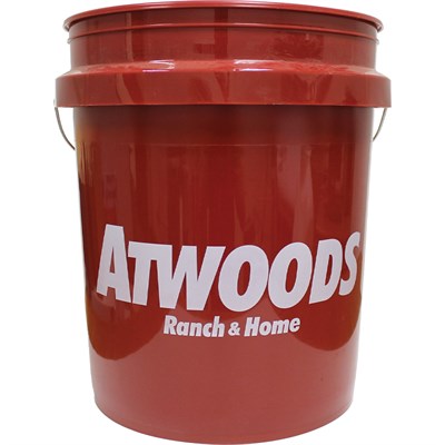 Atwoods Bucket, Red, 5 gallon