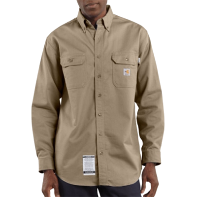 Carhartt FR Long Sleeve Twill Shirt - XL, Regular