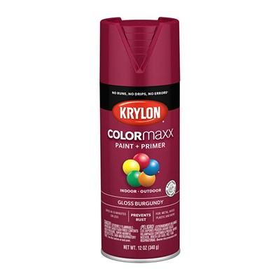 Krylon COLORmaxx Spray Paint Gloss Burgundy 12oz