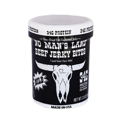 No Man's Land Beef Jerky Bites Mild, 2oz