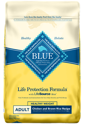 Blue Buffalo Life Protection Healthy Weight Adult Chicken and Brown Rice, 15 lbs