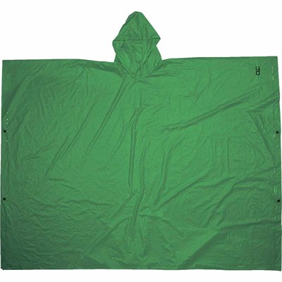 CLC Lightweight PVC Rain Poncho, Green