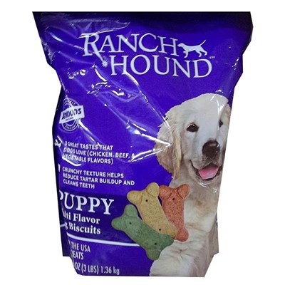 Ranch Hound Puppy Biscuit Multi Flavor 3 lb