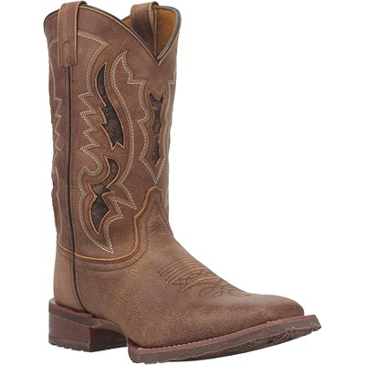 Laredo Men's Martie Leather Boot- Tan, 7.5D