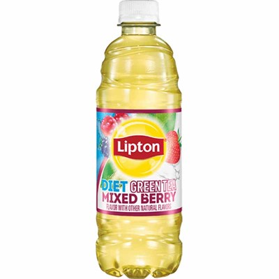 Lipton Diet Mixed Berry Green Tea 16.9 oz Bottle, 12 pack