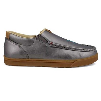 Twisted X Kid's Slip-On Kicks- Gun Metal, 2M