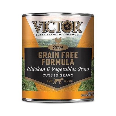 Victor Super Premium Chicken & Vegetables Entre in Gravy Canned Dog Food, 13.2 oz