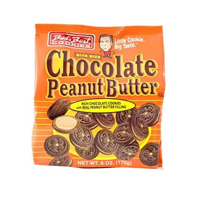 Bud's Best Chocolate Peanut Butter Sandwich Cookies, 6 oz