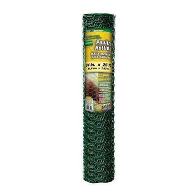 Midwest Air Technologies Netting, Poultry, Green, 24 in x 25 ft