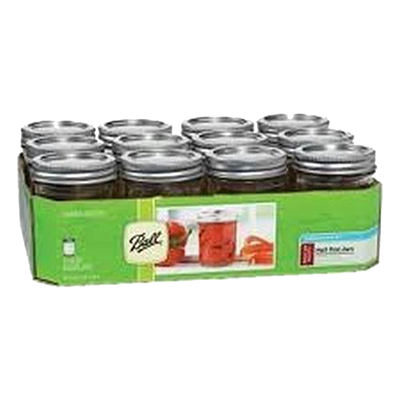 Ball Canning Products Canning Jars with Lids, 1/2 pint, 12 count