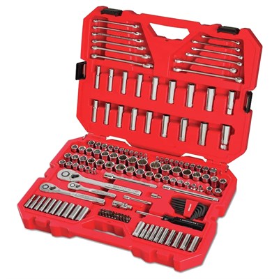 Craftsman 1/4, 3/8 and 1/2 in. drive Metric and SAE 6 Point Auto Mechanic's Tool Set 159 pc.