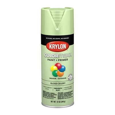Krylon COLORmaxx Spray Paint Gloss Celery 12oz