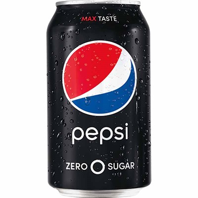 Pepsi Cola Zero Sugar Soda 12 oz Can, 12 pack