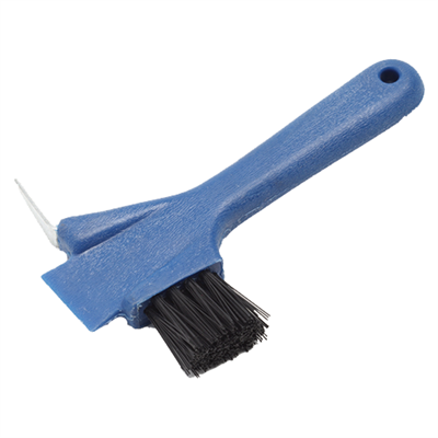 Partrade Blue Hoof Pick and Brush, 7 in