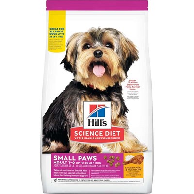 Hill's Science Diet Dry Adult Dog Food- Small and Toy Breed, Chicken and Barley, 15.5 lb