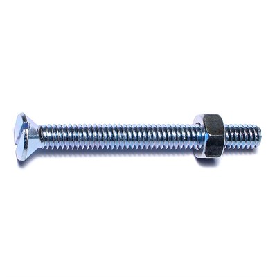 Midwest Fastener 1/4 X 2-1/2 Slotted Flat Stove Bolt