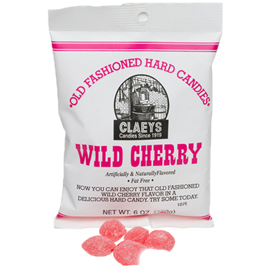 Claey's Candy Old Fashioned Hard Candies, Wild Cherry, 6 oz