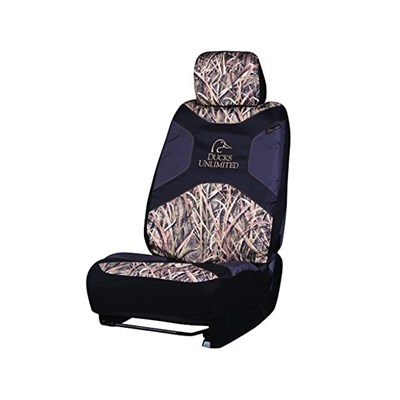 Ducks Unlimited Mossy Oak Blades Seat Cover - Mossy Oak/Grey/Black