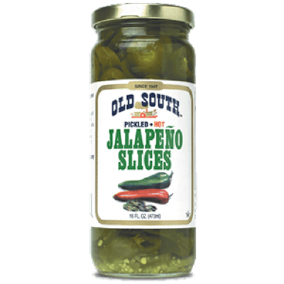 Old South Pickled Jalapeno Slices, Hot, 16 oz