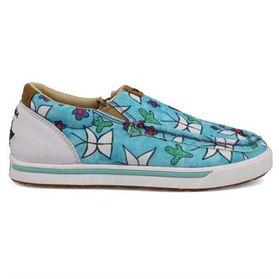 Twisted X Kid's Slip-On Kicks- Aqua Multicolor, 2.5M