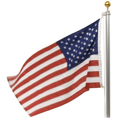 Valley Forge Flag American Flag, Nylon, Inground Aluminum Kit