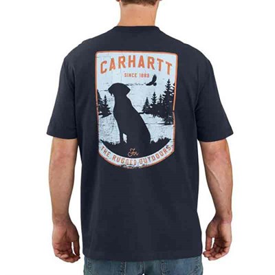 Carhartt Men's Navy Dog Graphic Pocket Tee - XL