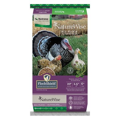 Nutrena NatureWise All Flock 20% Protein Pellets, 40 lbs.