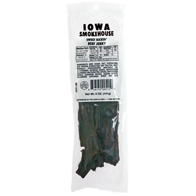 Iowa Smokehouse Sweet Kickin' Beef Jerky, 5 oz