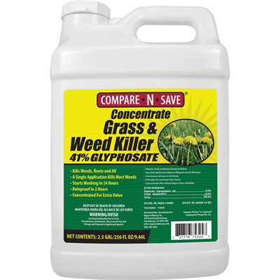 Compare-N-Save Concentrate Grass and Weed Killer 41% Glyphosate, 2.5 gallon