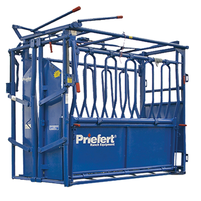 Priefert SO191 Squeeze Chute with Automatic Headgate