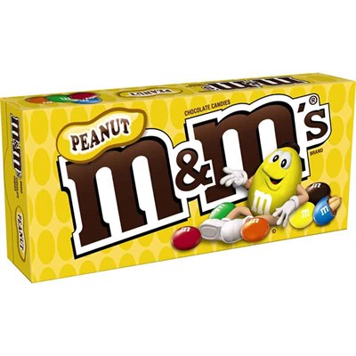 Mars M&Ms Peanut Chocolate Candies Theater Box