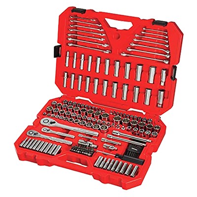 Craftsman 1/4, 3/8 and 1/2 in. drive Metric and SAE 6 and 12 Point Mechanic's Tool Set 189 pc.