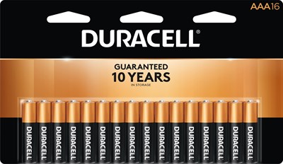 Duracell AAA Battery, 16 Pack