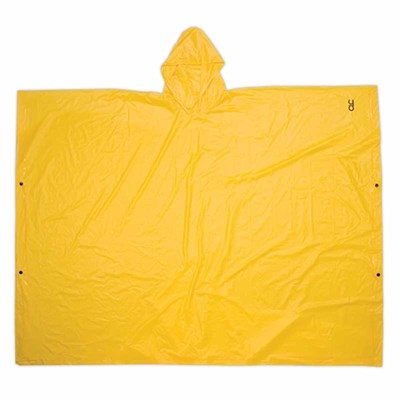 CLC Lightweight PVC Rain Poncho, Yellow