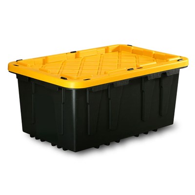 27gallon Storage Box, Heavy Duty Storage Box, Stackable Plastic 27 Gallon  Tough Storage Tote - China Storage Box, 27 Gallon Tough Tote