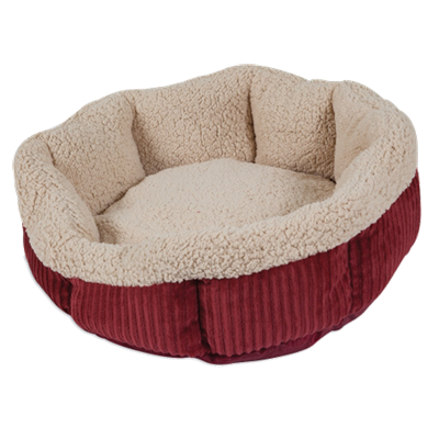 Aspen Pet Self-Warming Corduroy Cat Bed, Color May Vary