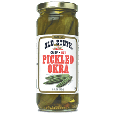 Old South Pickled Okra, Hot, 16 oz