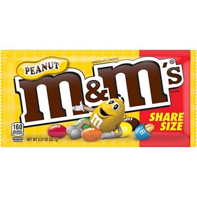 Mars M&Ms Peanut Chocolate Candy Sharing Size