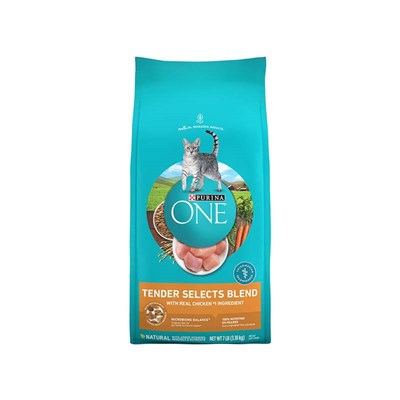 Purina One Dry Cat Food- Tender Selects, Chicken, 16 lb