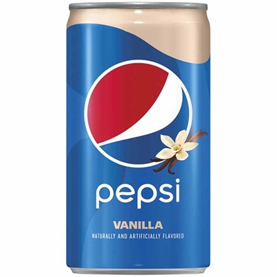 Pepsi Cola Vanilla Soda 12 oz Can, 12 pack