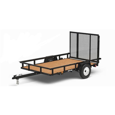 Carry-On Trailer 5-ft x 8-ft Steel Mesh Utility Trailer with Ramp Gate