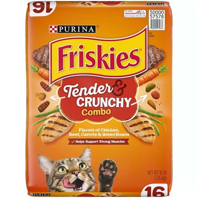 Friskies Wet Cat Food- Tender and Crunchy Combo, 16 lb
