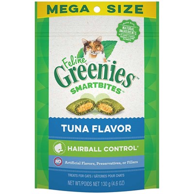 Greenies Smartbites Hairball Control Natural Tuna Treats for Cats, 4.6 oz