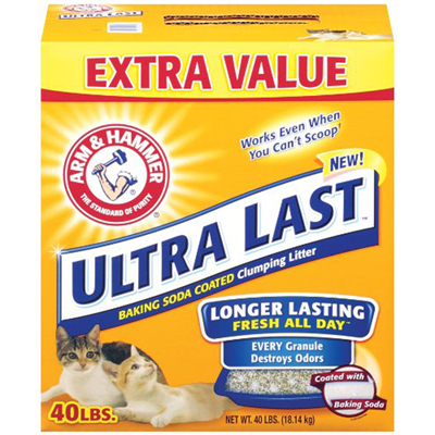 Arm & Hammer Ultra Last Clumping Cat Litter, 40 lbs