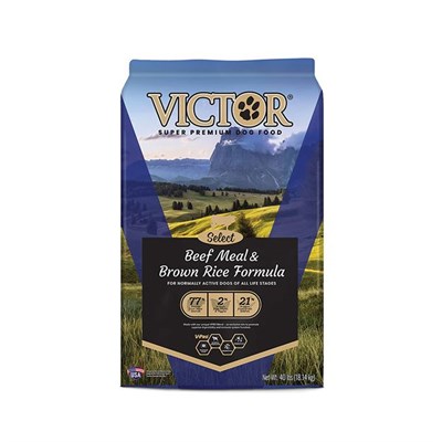 Victor Select Beef Meal and Brown Rice Dog Food, 40 lb