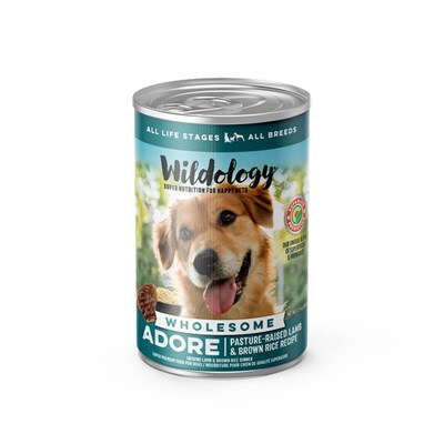 Wildology ADORE Pasture-Raised Lamb & Brown Rice Canned Dog Food, 12.8 oz.