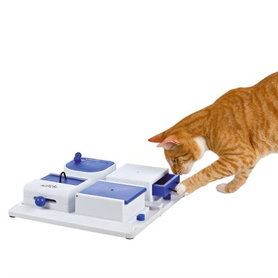Trixie Pet Products Poker Box Treat Dispensing Cat Strategy Game