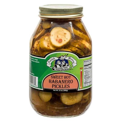Amish Wedding Sweet Hot Habanero Pickles, 32 oz