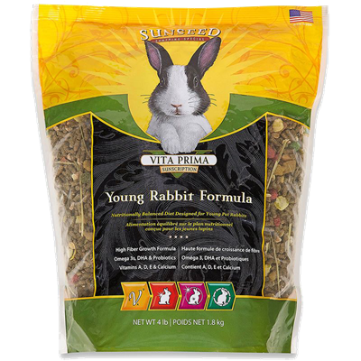 Vitakraft Sunseed Vita Sunscription Young Rabbit Formula, 4 lbs